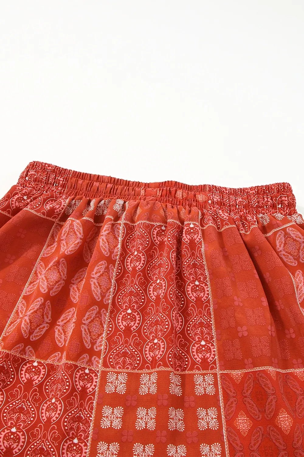 Printed Drawstring Midi Skirt - adritiX