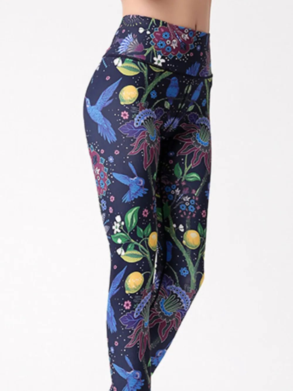 Printed High Waist Active Leggings - adritiX