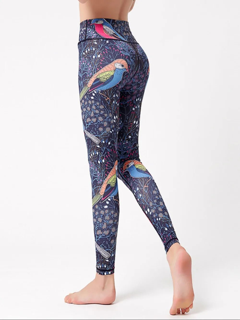 Printed High Waist Active Leggings - adritiX