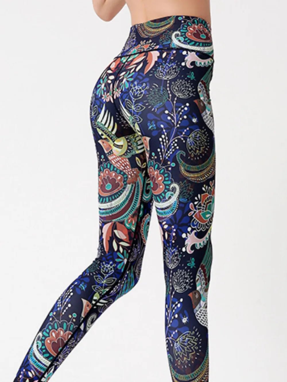 Printed High Waist Active Leggings - adritiX