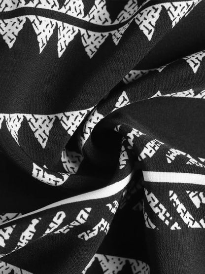 Printed High Waist Skirt - adritiX