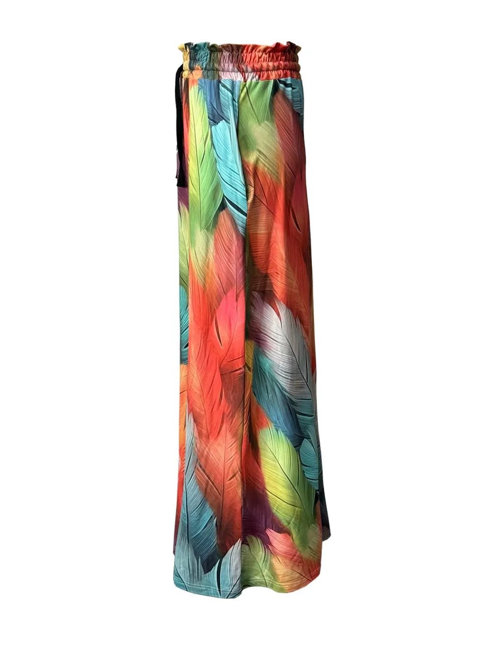 Printed Maxi Skirt with Pockets - adritiX