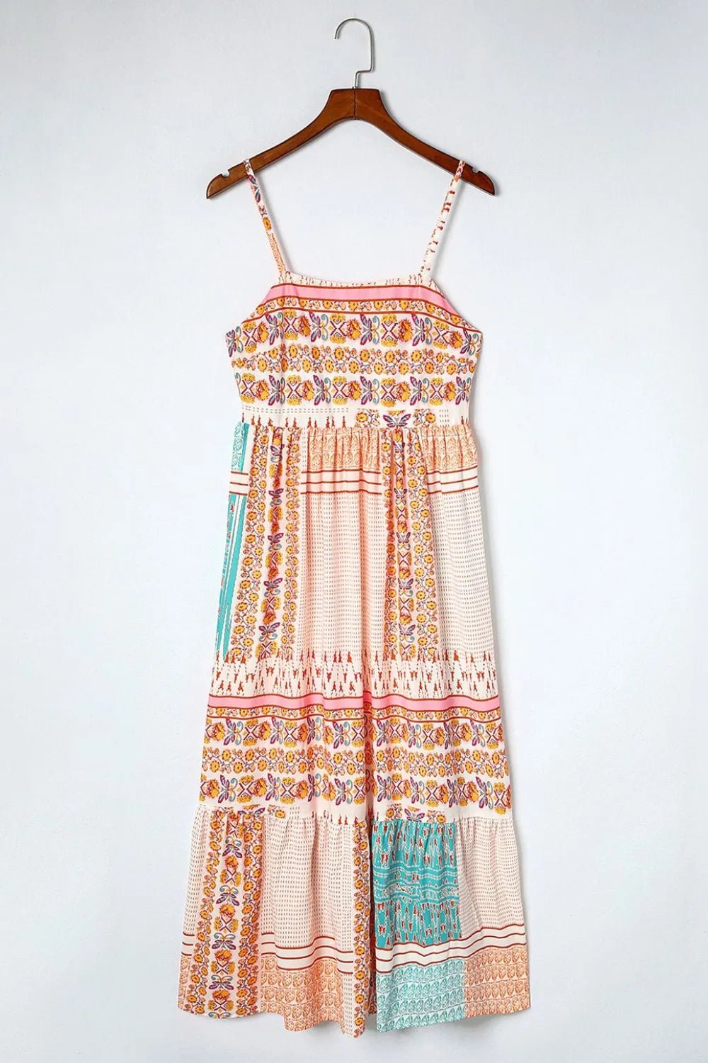 Printed Square Neck Cami Dress - adritiX