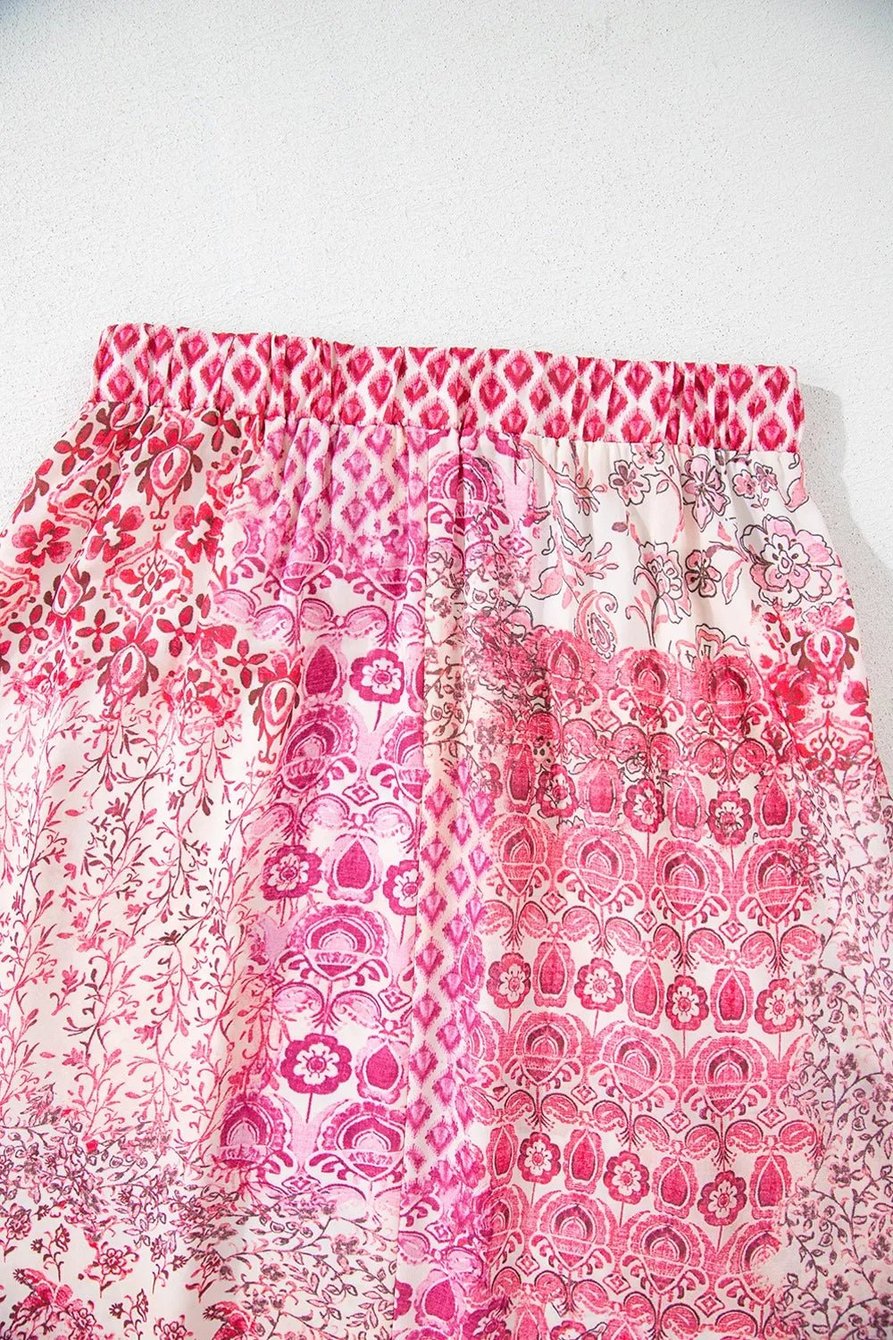 Printed Tassel Drawstring High Waist Maxi Skirt - adritiX