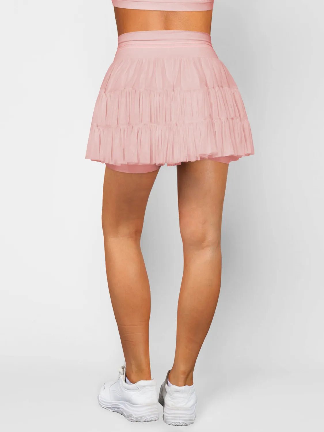 Ruched Mini Skort with Pockets - adritiX