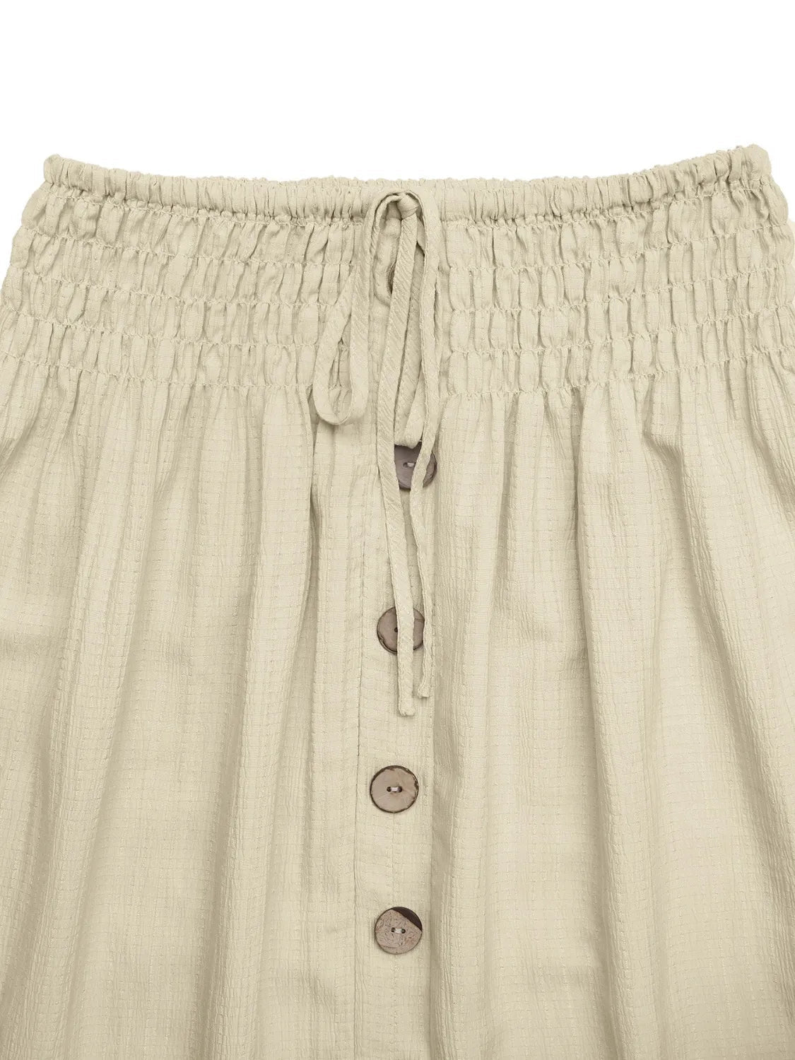 Ruffled Hem Slit Skirt - adritiX