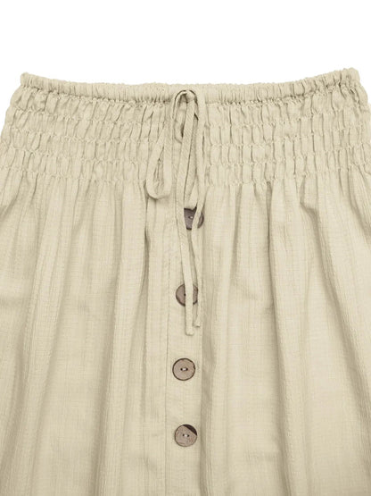 Ruffled Hem Slit Skirt - adritiX