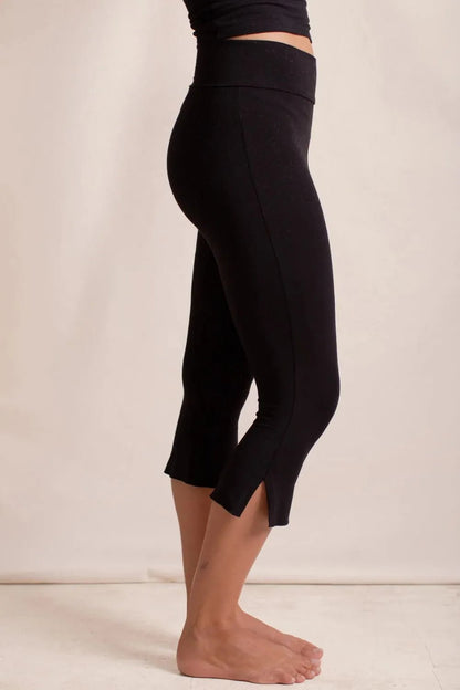 Side Slit Capris Leggings - adritiX