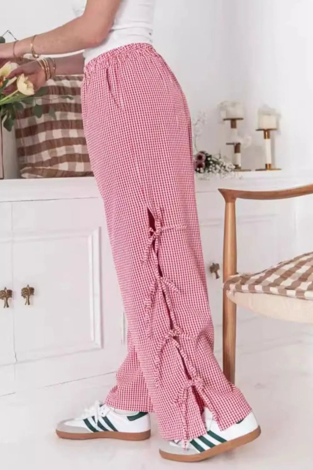 Side Tied Pants with Pockets - adritiX