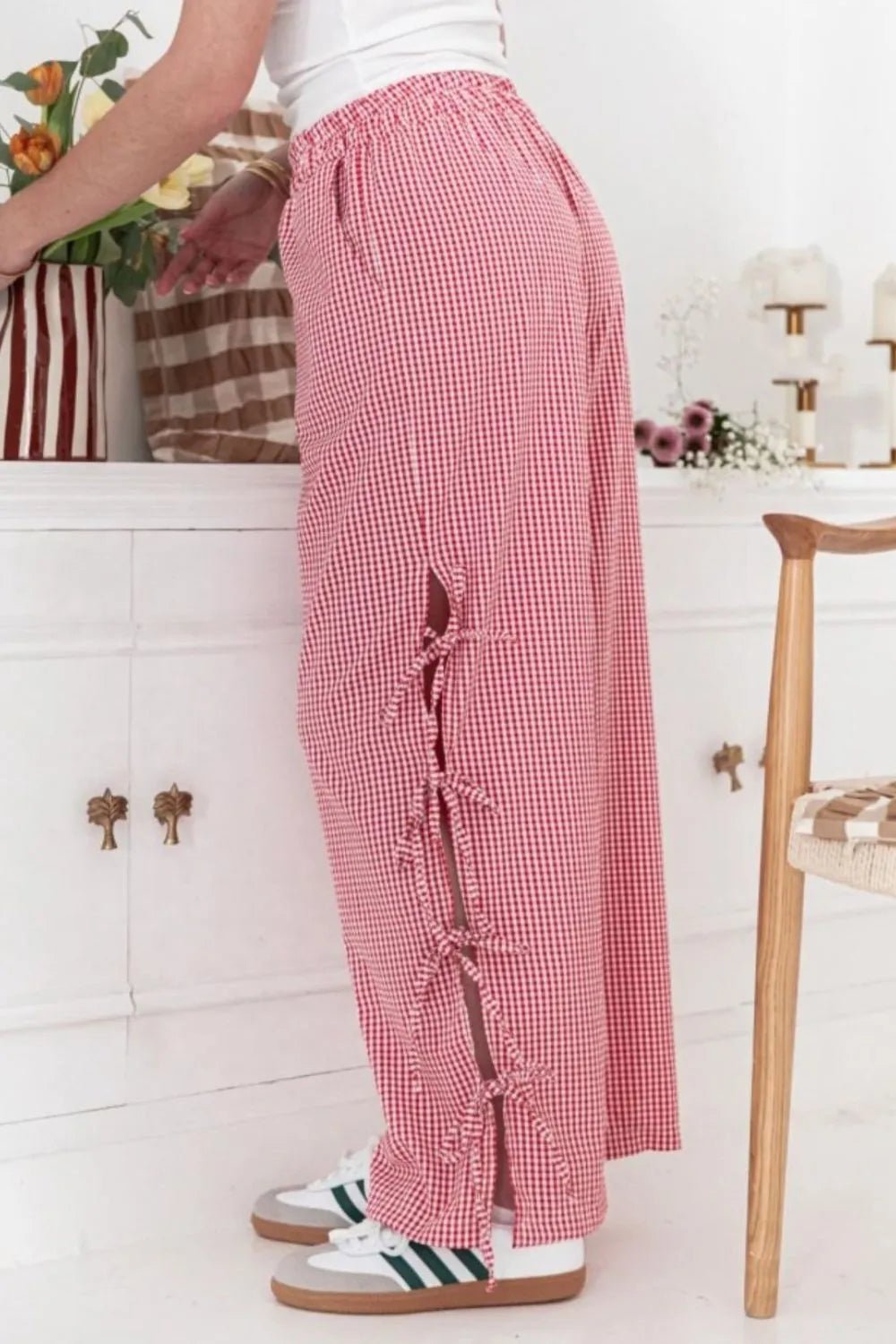 Side Tied Pants with Pockets - adritiX