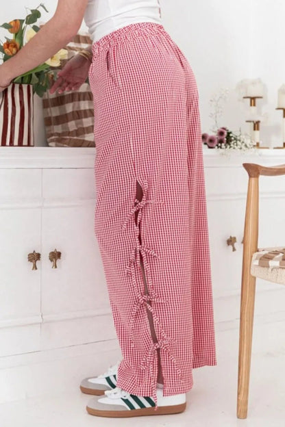 Side Tied Pants with Pockets - adritiX