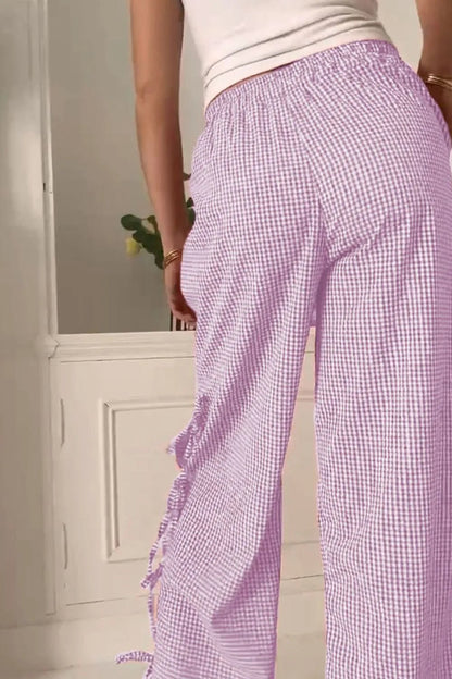 Side Tied Pants with Pockets - adritiX