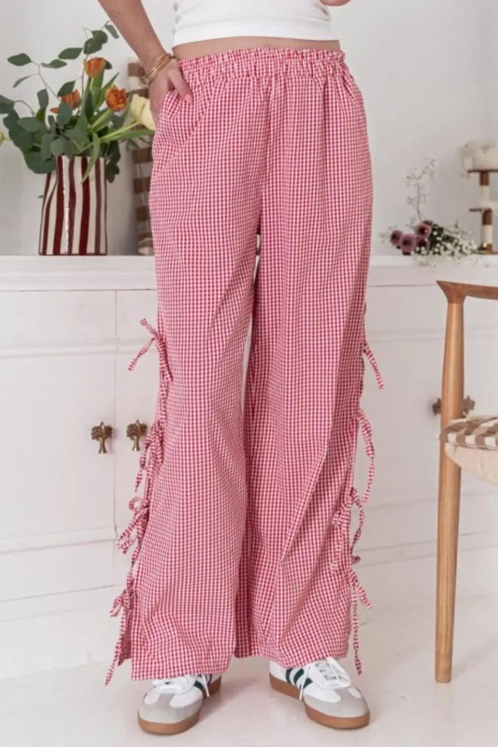 Side Tied Pants with Pockets - adritiX