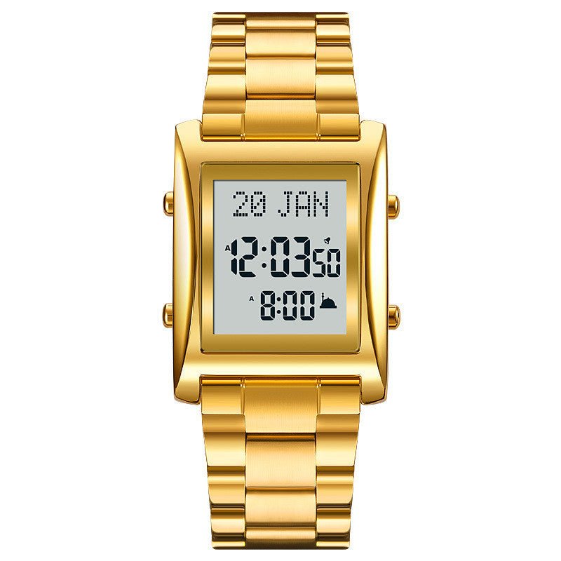 SKMEI 1815 Muslim Islamic Azan Prayer Watch Qibla Direction Multifunctional Digital Watches - adritiX