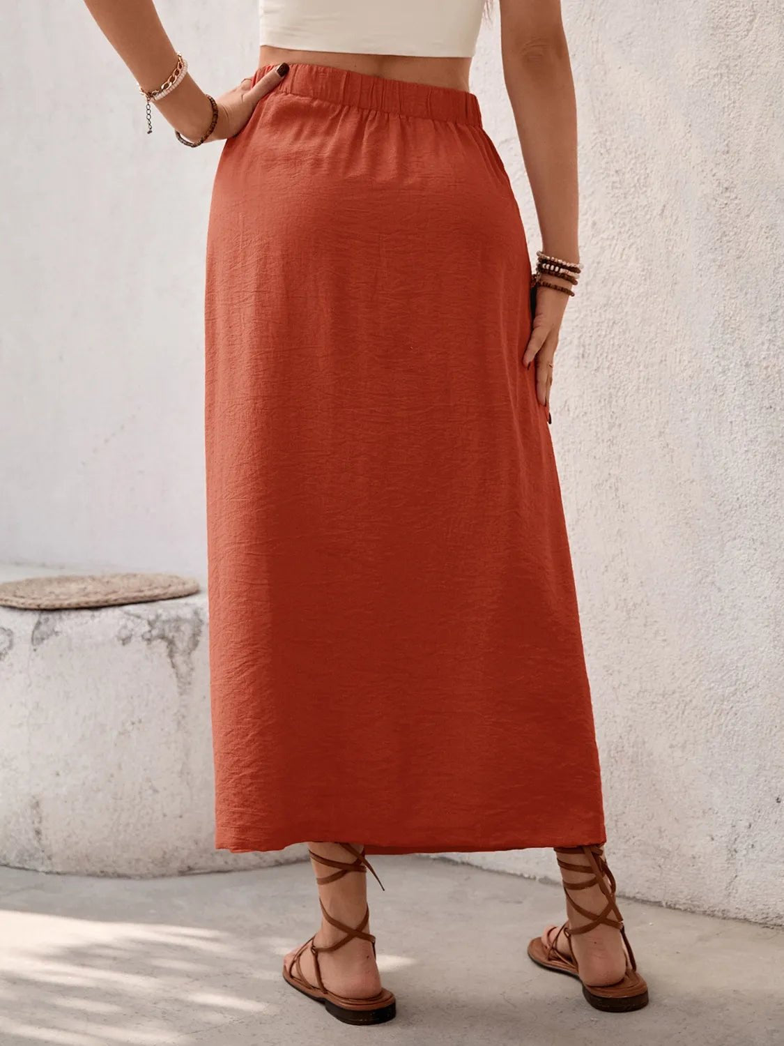Slit Midi Skirt - adritiX