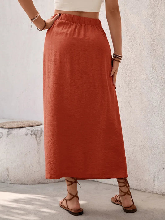 Slit Midi Skirt - adritiX