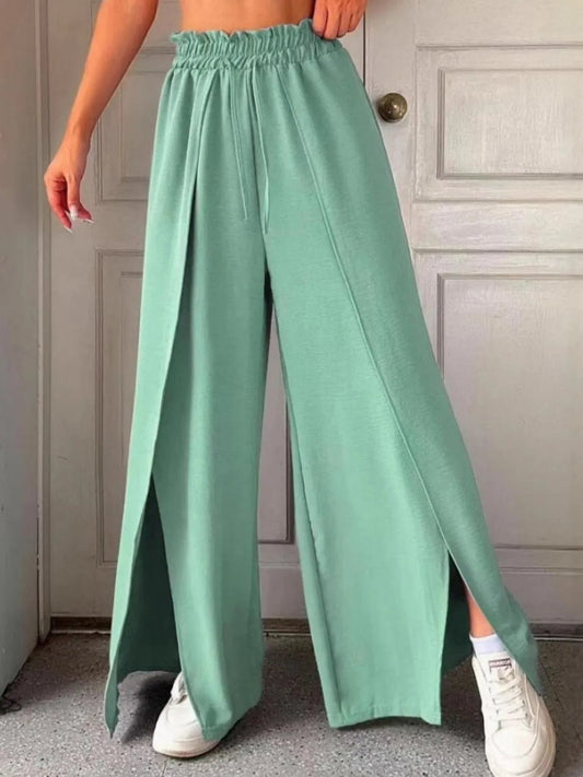 Slit Wide Leg Pants - adritiX