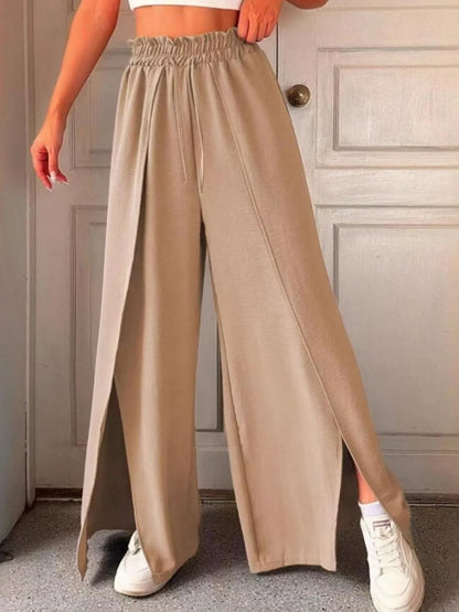 Slit Wide Leg Pants - adritiX