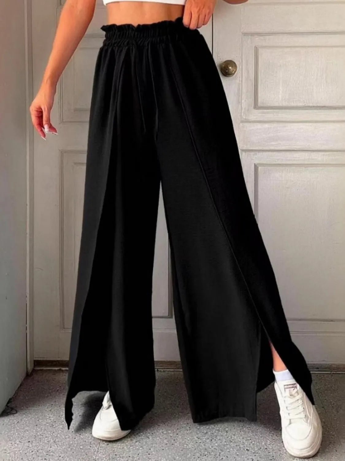 Slit Wide Leg Pants - adritiX