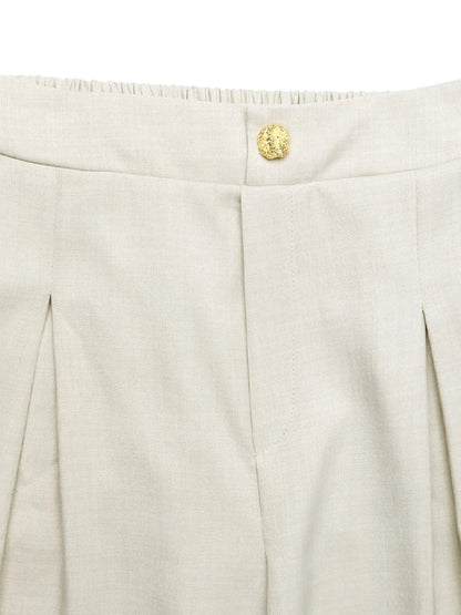 Slit Wide Leg Pleated Pants - adritiX