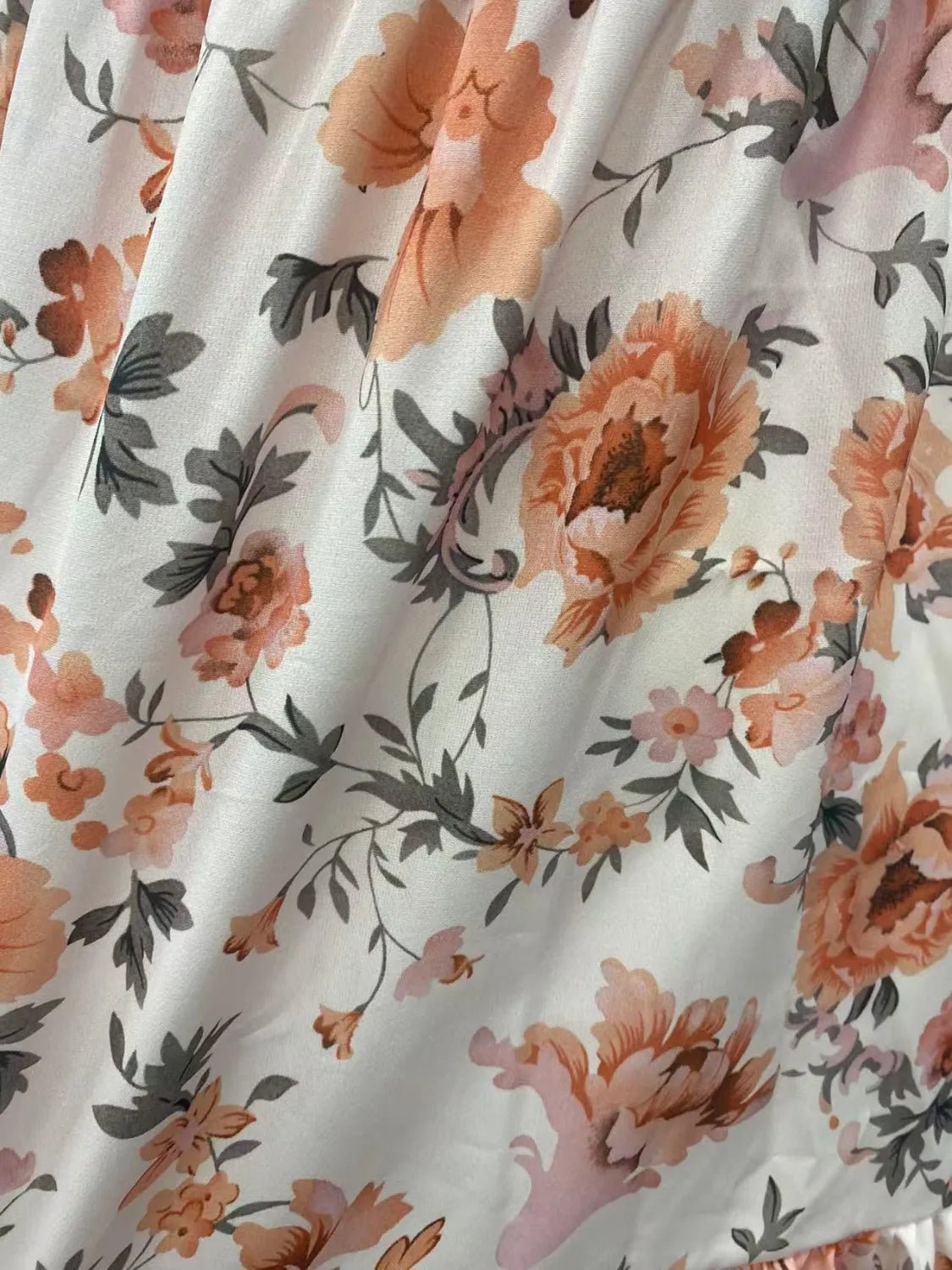 Smocked Floral Square Neck Cami Dress - adritiX