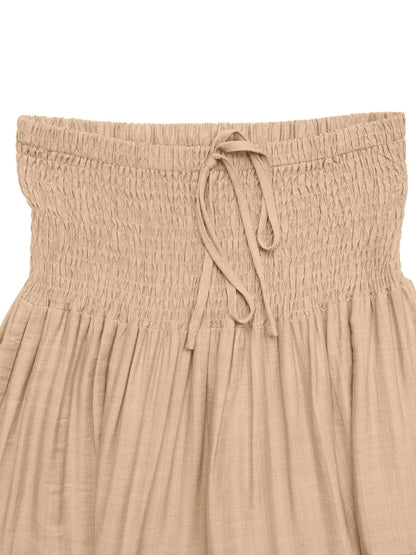 Smocked Tiered Skirt - adritiX
