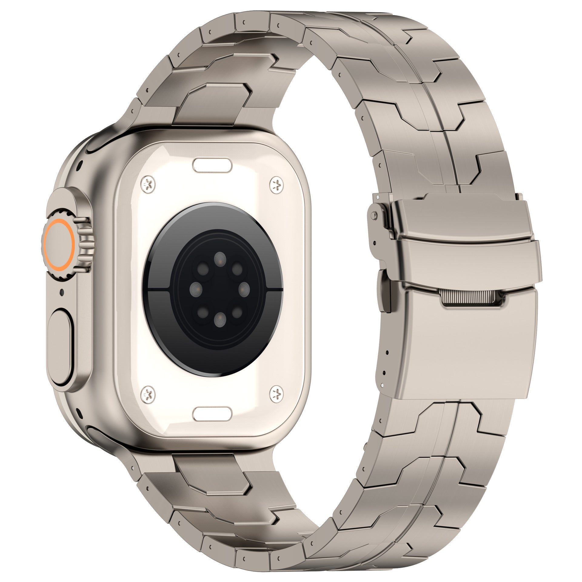 Solid Color Titanium Alloy High - end Metal Wrist Strap - adritiX