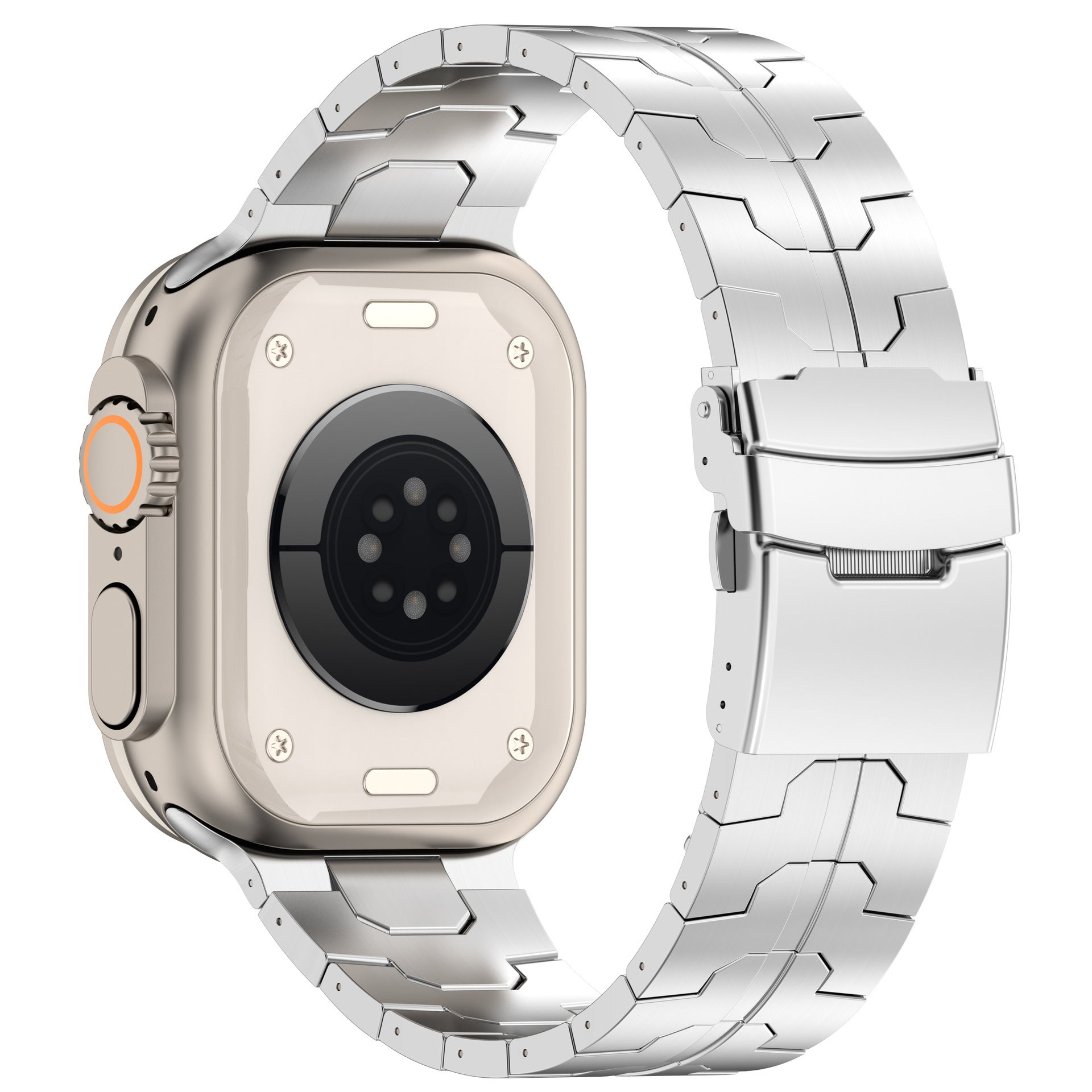 Solid Color Titanium Alloy High - end Metal Wrist Strap - adritiX