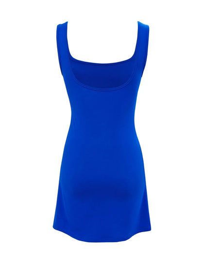 Square Neck Bodycon Mini Tank Dress - adritiX