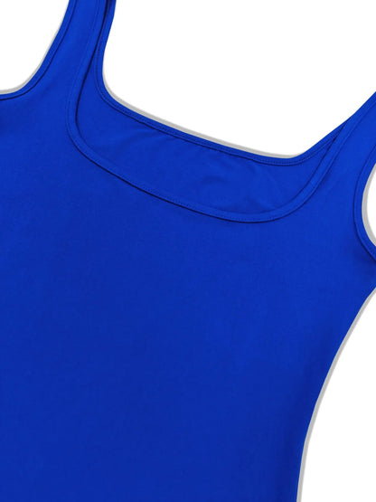 Square Neck Bodycon Mini Tank Dress - adritiX