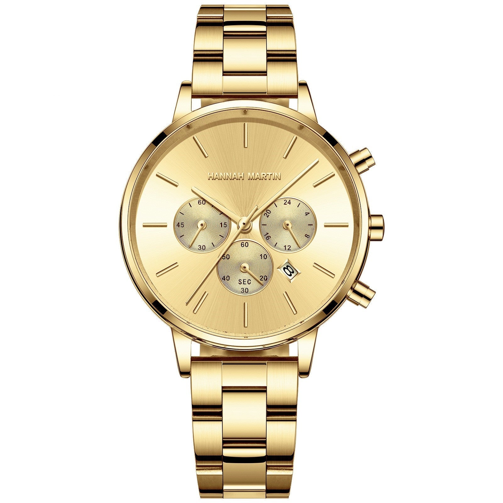 Stainless Steel Chain Butterfly Double Snap Watch - adritiX