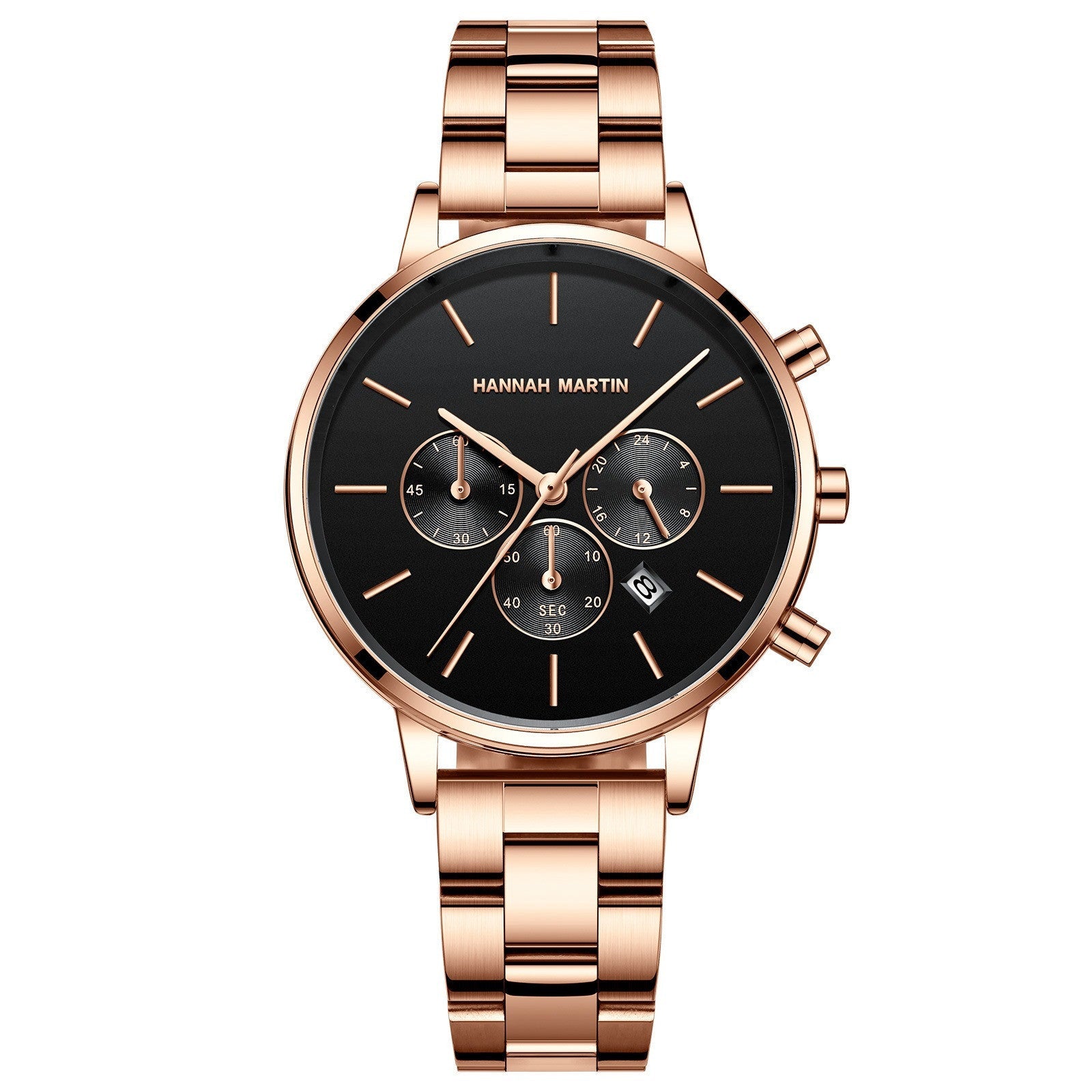 Stainless Steel Chain Butterfly Double Snap Watch - adritiX