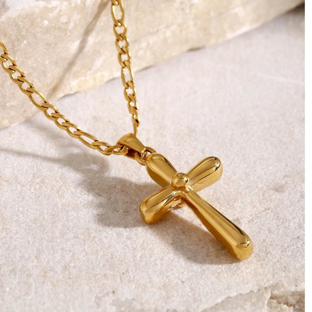 Stainless Steel Cross Necklace - adritiX