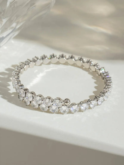 Stainless Steel Inlaid Zircon Bracelet - adritiX