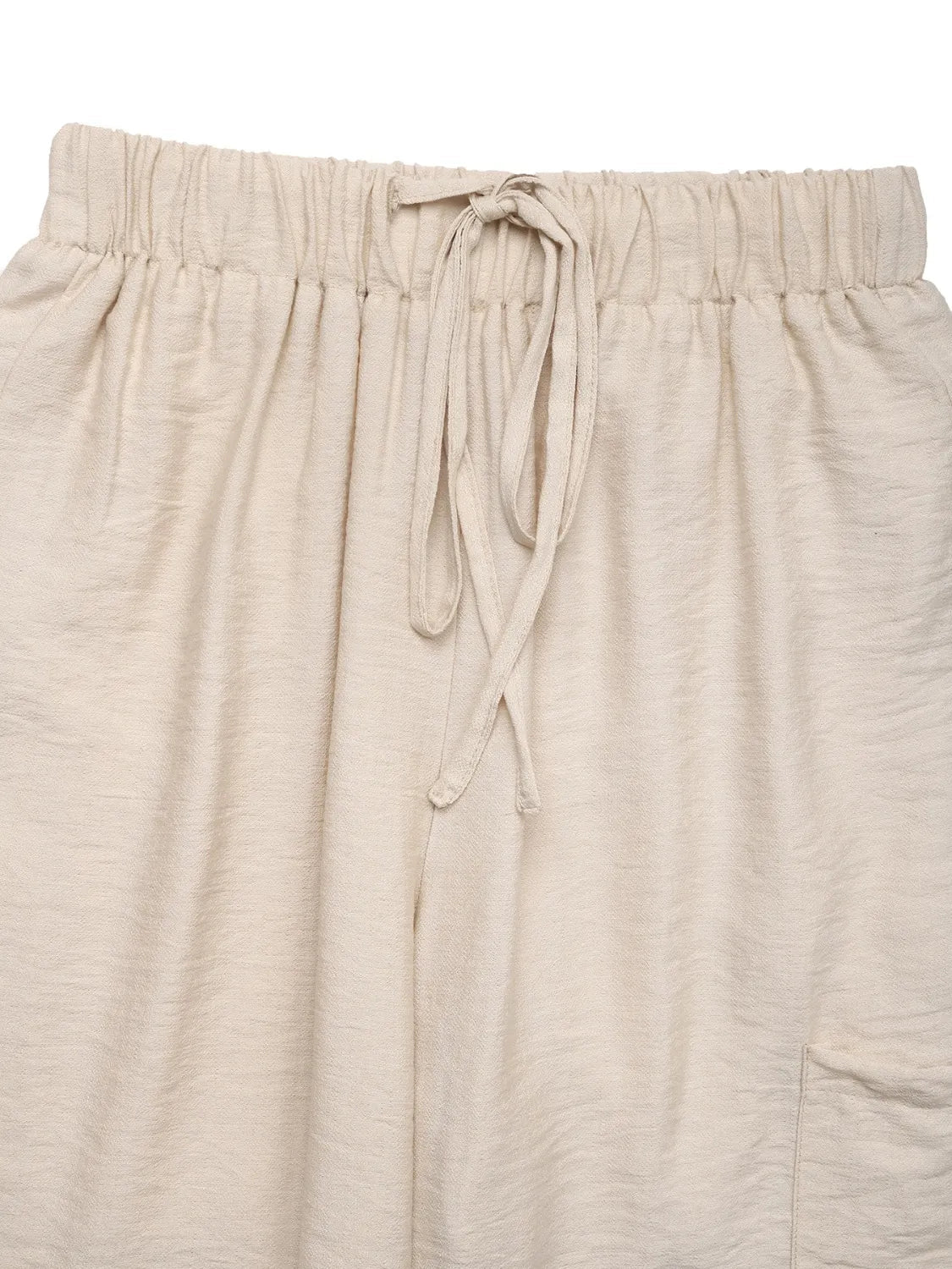 Stylish Brand Name Drawstring Wide Leg Pants - Effortless Comfort & Chic Versatility - adritiX