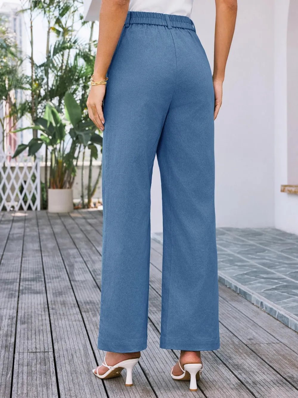 Stylish High Waist Wide Leg Pants - Elevate Your Look with Effortless Comfort - adritiX