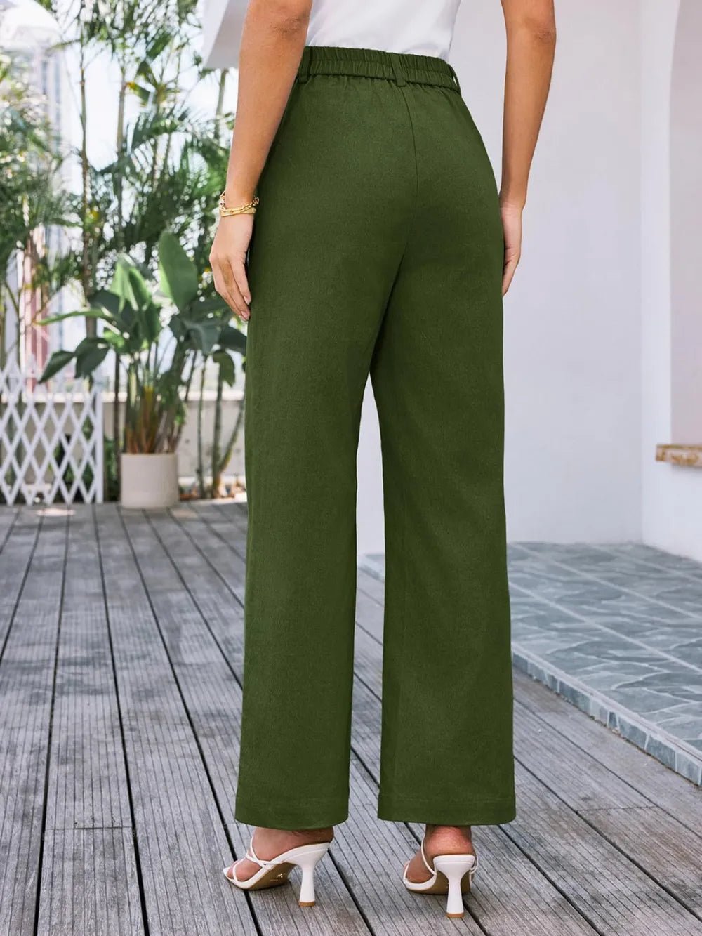 Stylish High Waist Wide Leg Pants - Elevate Your Look with Effortless Comfort - adritiX