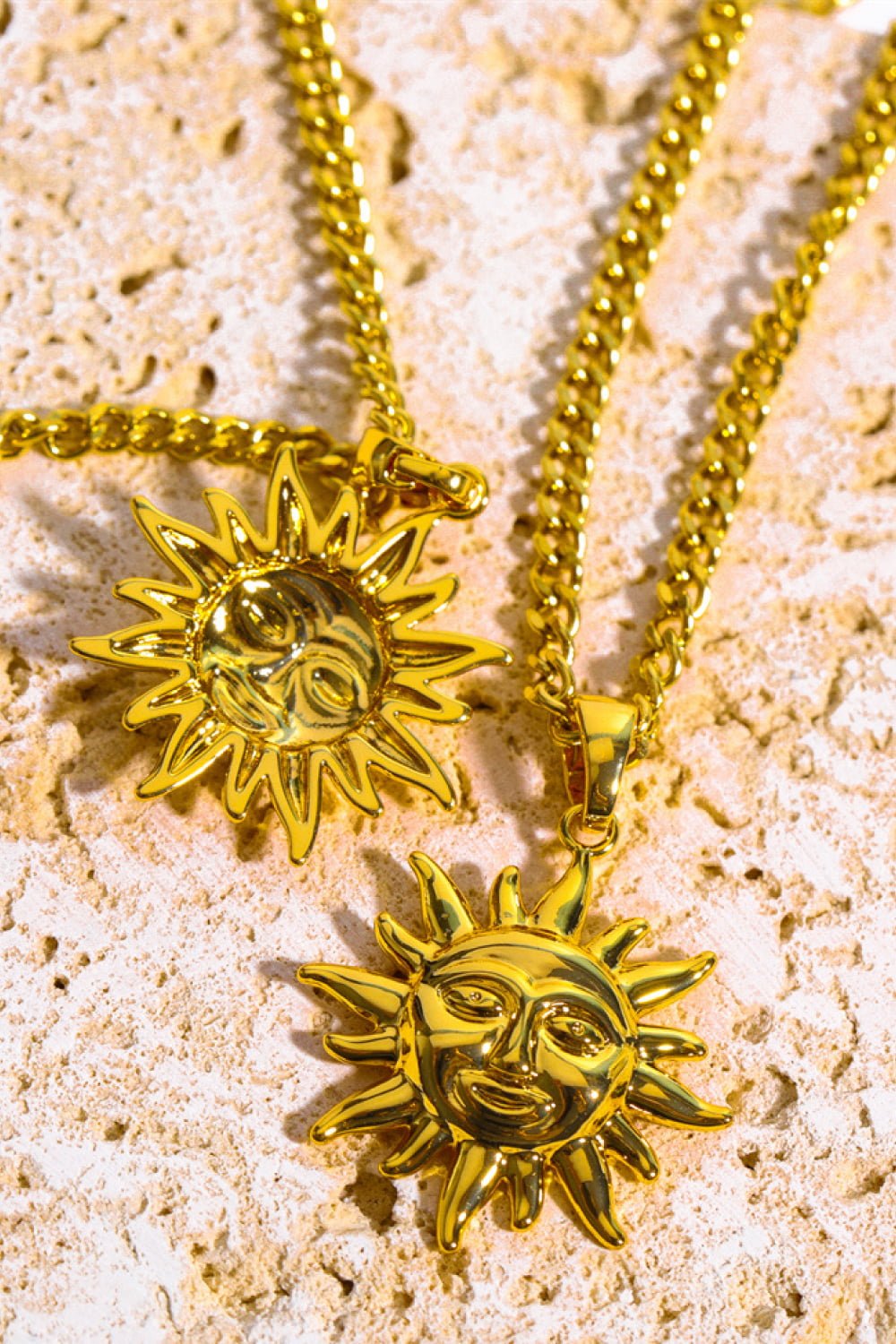 Sun Pendant Copper Necklace - adritiX
