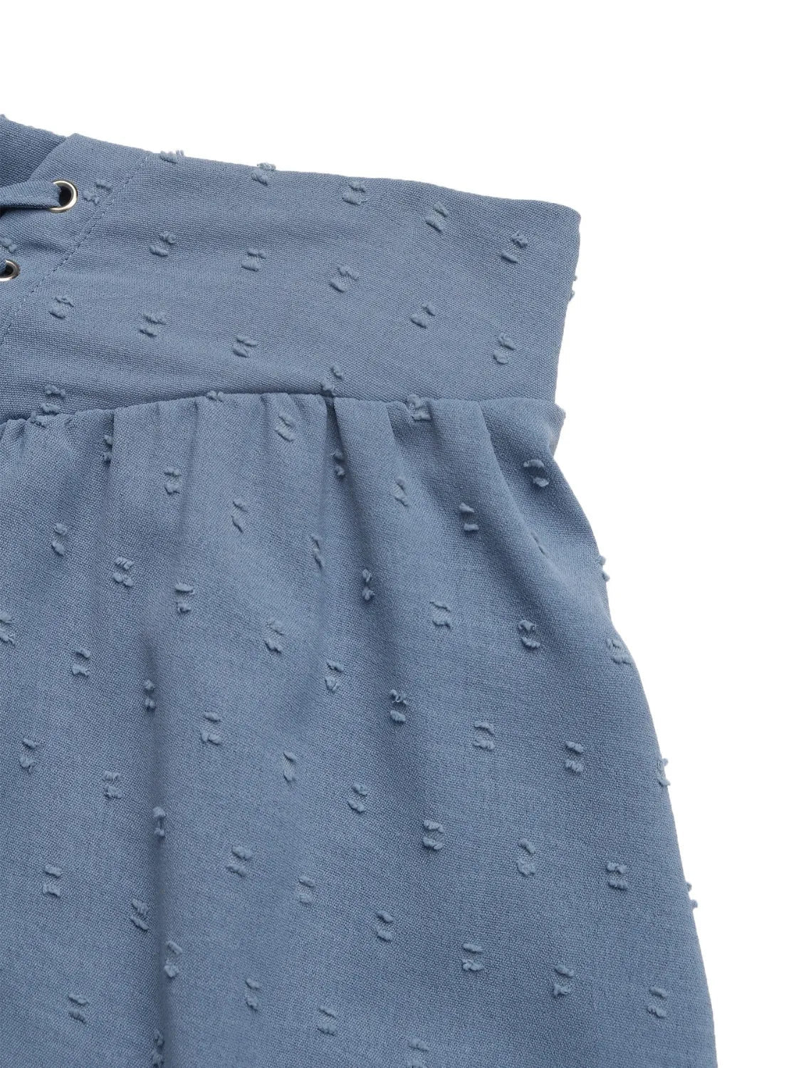 Swiss Dot Lace Up Shorts - adritiX