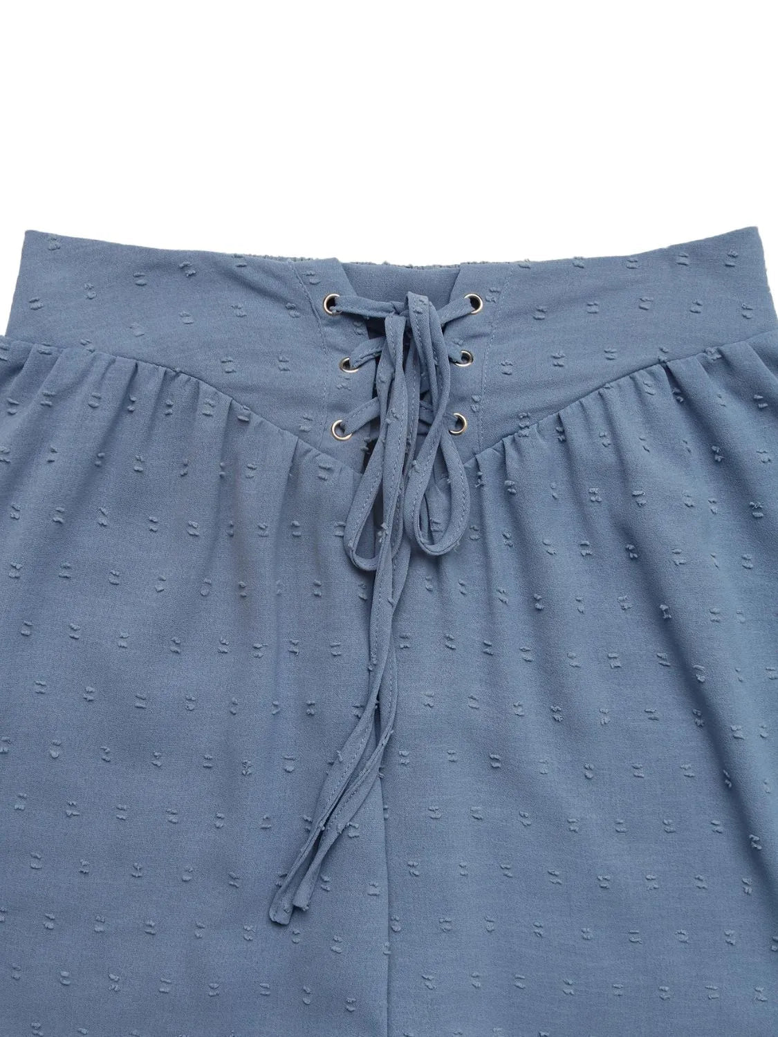 Swiss Dot Lace Up Shorts - adritiX