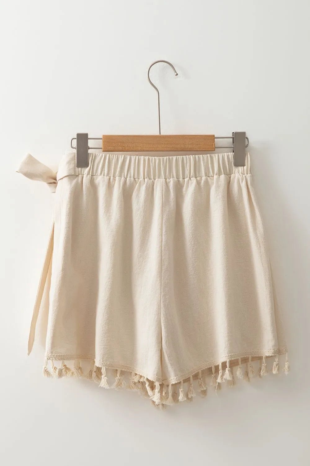 Tassel Trim Wrap Knot Side Mini Skort - adritiX