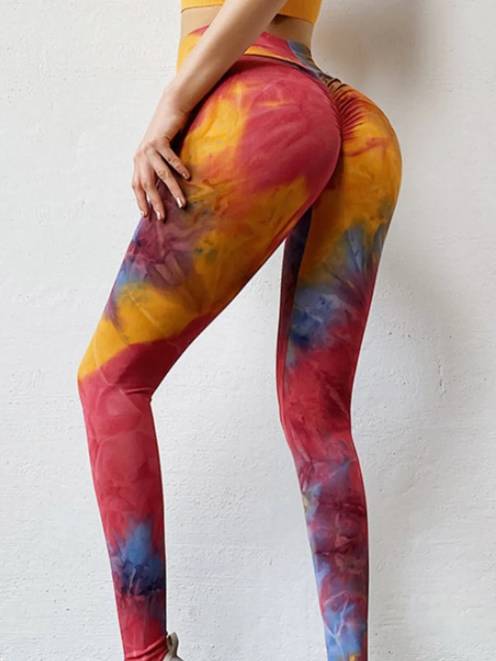 Tie - Dye High Waist Active Leggings - adritiX