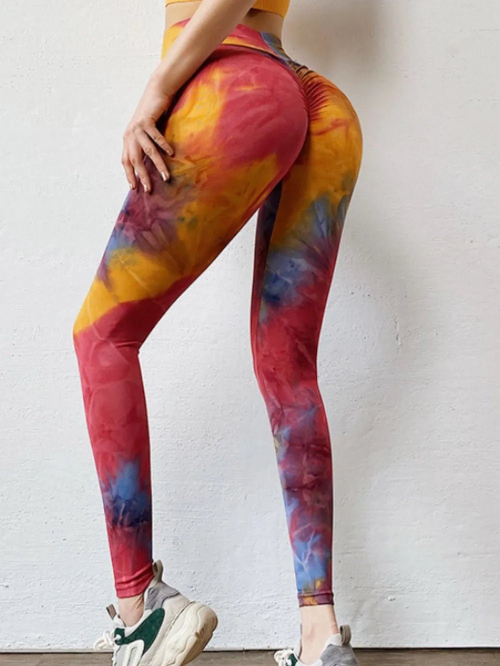 Tie - Dye High Waist Active Leggings - adritiX