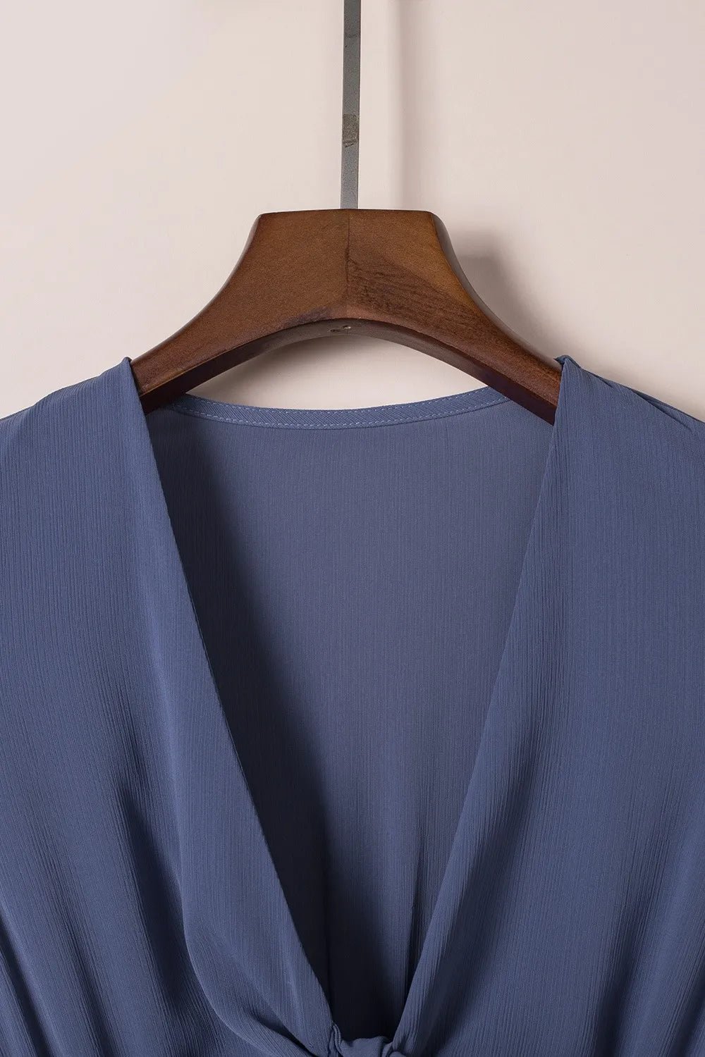 Tie - Front Mini Dress with Smocked Waist - adritiX