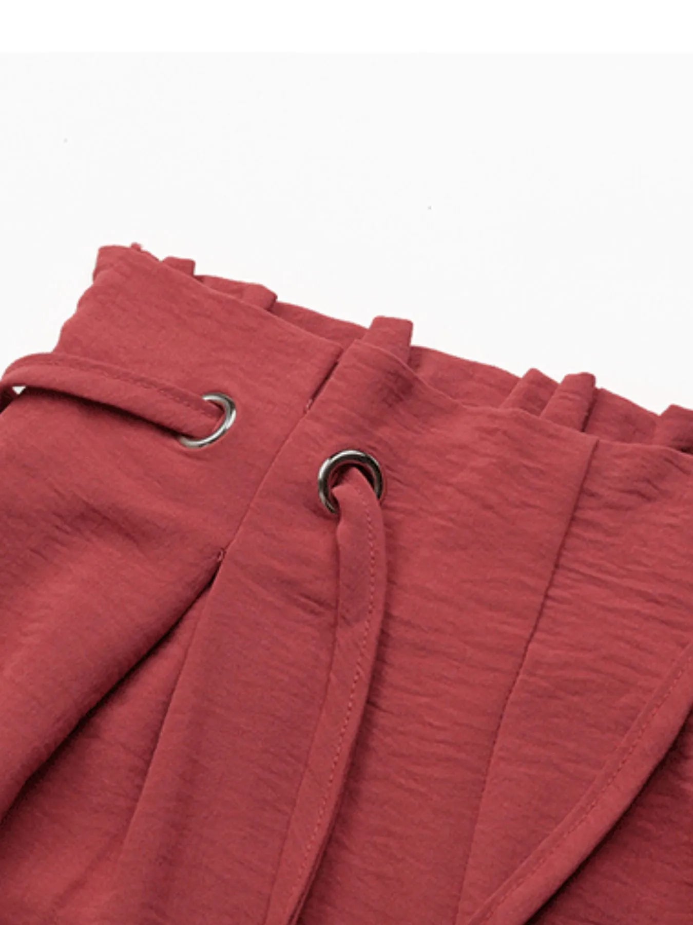 Tied Solid Color Shorts - adritiX