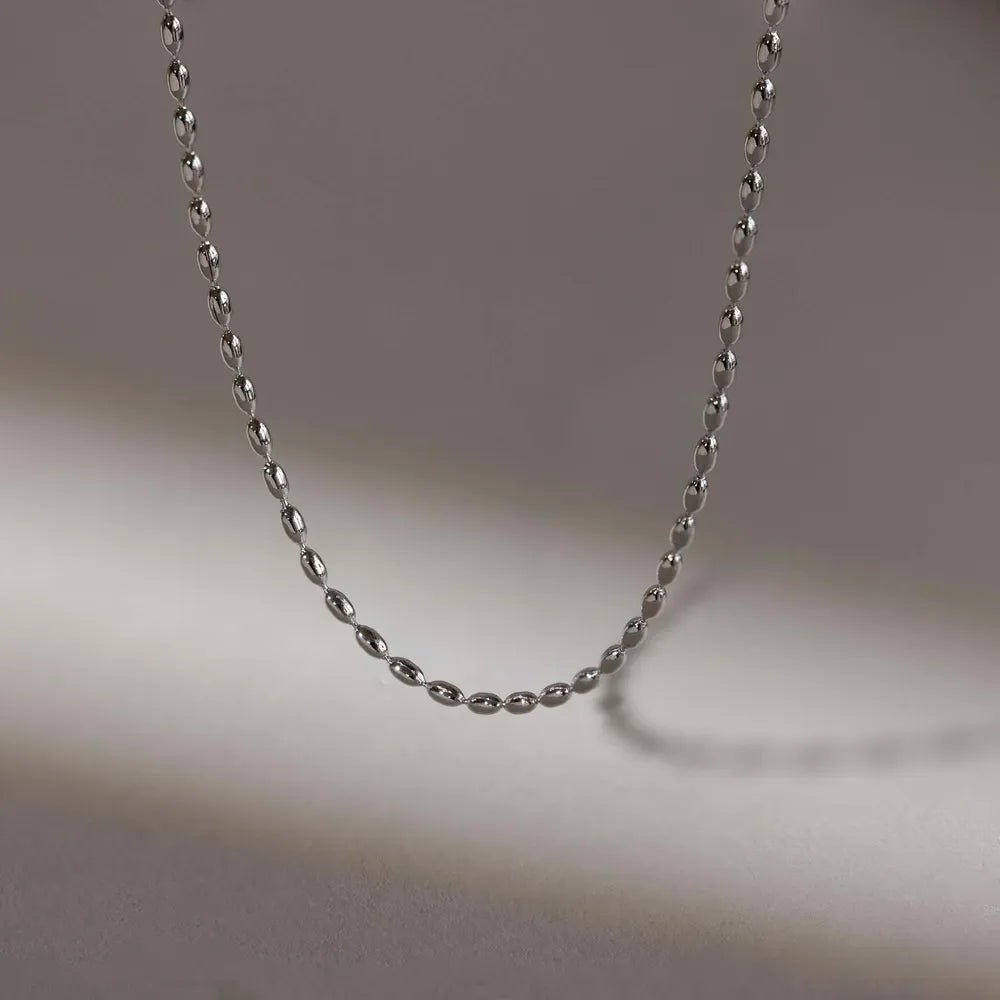 Titanium Steel Beaded Necklace - adritiX