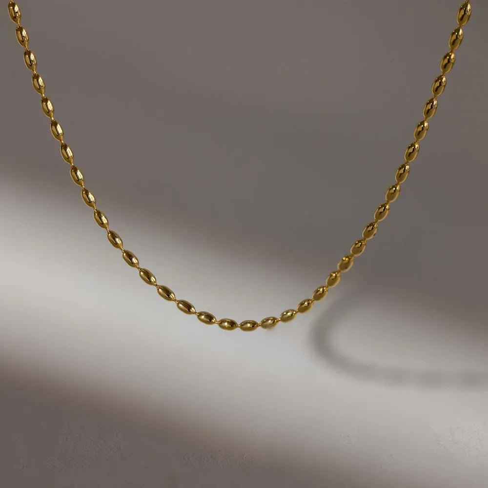 Titanium Steel Beaded Necklace - adritiX