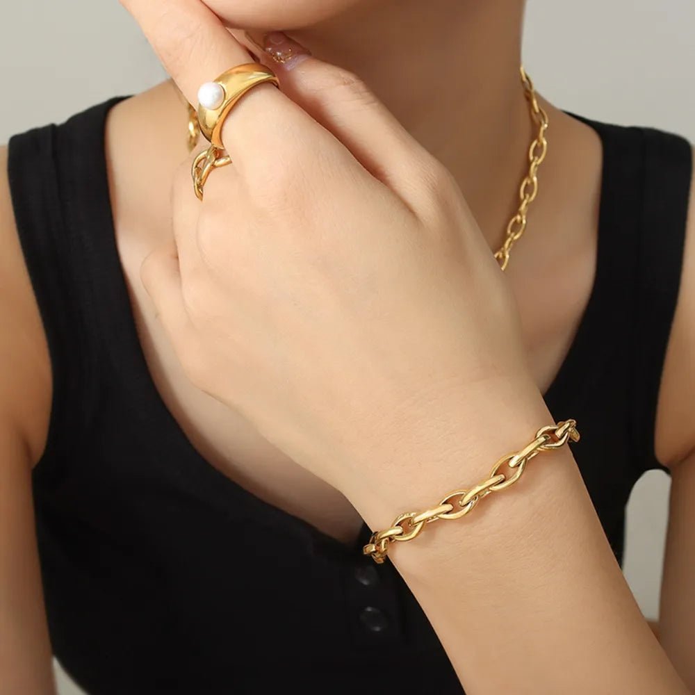 Titanium Steel Chain Bracelet - adritiX