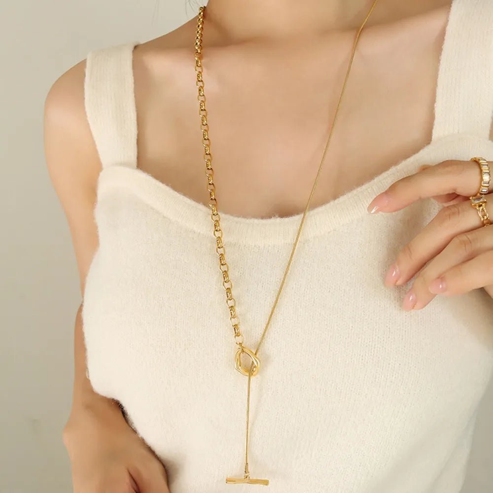 Titanium Steel Chain Necklace - adritiX