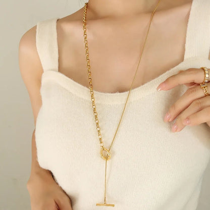 Titanium Steel Chain Necklace - adritiX